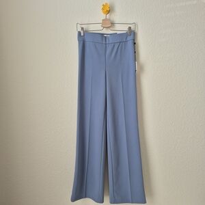 Wide-Leg Dress Pants in Light Blue